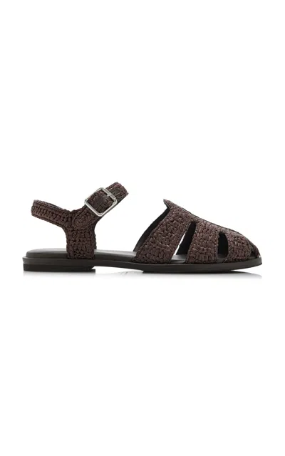 Freda Salvador Sera Raffia Fisherman Sandals