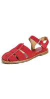 Freda Salvador Sera Sandals Crimson Suede In Crimson Suede