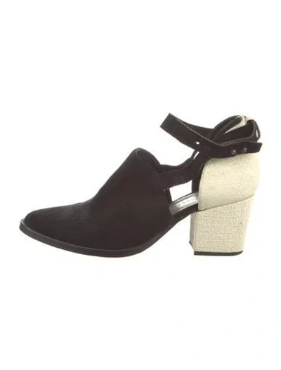 Pre-owned Freda Salvador Suede Mules In Brown