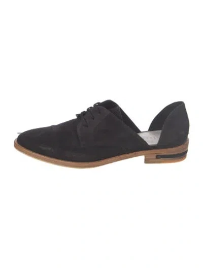 Pre-owned Freda Salvador Suede Oxfords In Blue