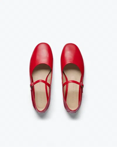 Freda Salvador Women's Aubrey Mary Jane Flat In Red