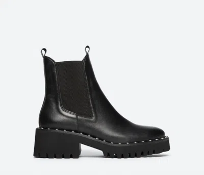 Freda Salvador Women's Bailey Studded Lug Boot In Black