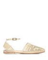 Freda Salvador Blake Sandals Vanilla Calf In Metallic