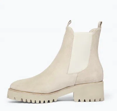 Freda Salvador Women's Brooke Suede Shearling Water Resistant Boot In Stucco In Multi