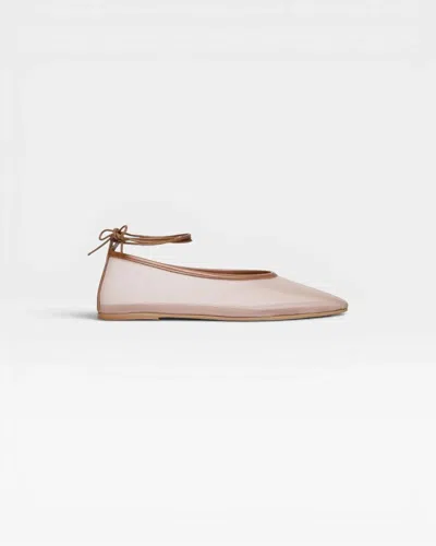 Freda Salvador Women's Daisy Mesh Flat Shoes In Stone In White