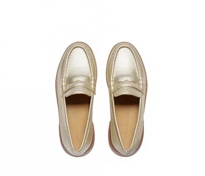 Freda Salvador Women's Elba Penny Loafer In Gold