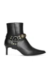 Freda Salvador Women's Haden Embellished Leather Booties In Black