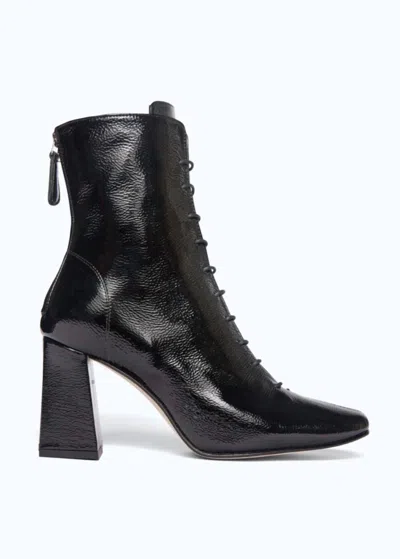 Freda Salvador Women's Iona Boot In Black Crinkle Patent In Multi