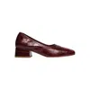 Freda Salvador Women's Jayla Block Heel In Cherry Embossed Croc In Multi