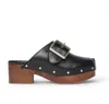 Freda Salvador Women's Jazz Clog In Black Calf In Multi