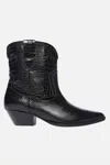 Freda Salvador Women's Mazzy Croc Boot In Black In Black