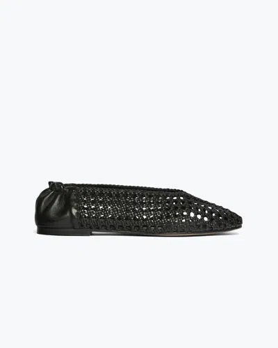 Freda Salvador Women's Open Weave Flat Shoes In Black