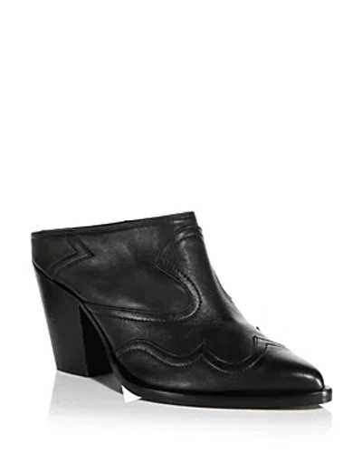 Freda Salvador Women's Reba Pointed Toe Western Style High Heel Shoes In Black