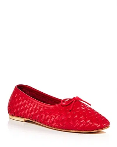 Freda Salvador Women's Roma Woven Ballet Flats In Red