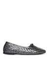Freda Salvador Women's Roma Round Toe Ballet Flat In Grey In Gunmetal