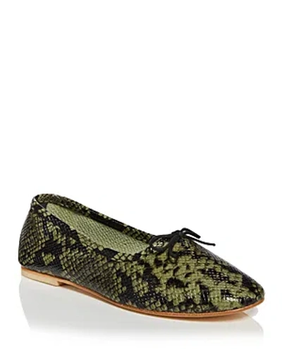 Freda Salvador Women's Roma Woven Ballet Flats In Sage