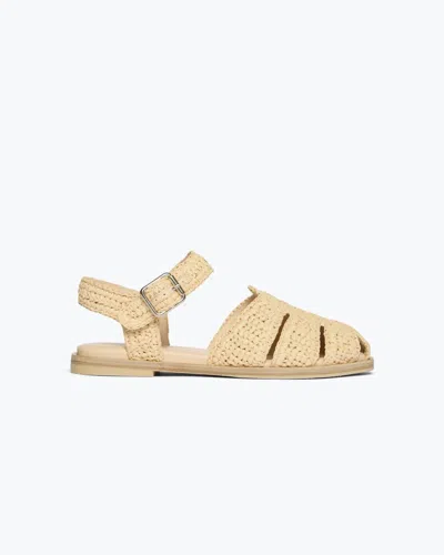FREDA SALVADOR WOMEN'S SERA FISHERMAN SANDAL IN NATURAL RAFFIA