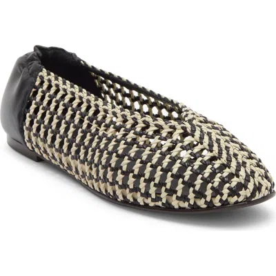 Freda Salvador Woven Ballet Flat In Multi