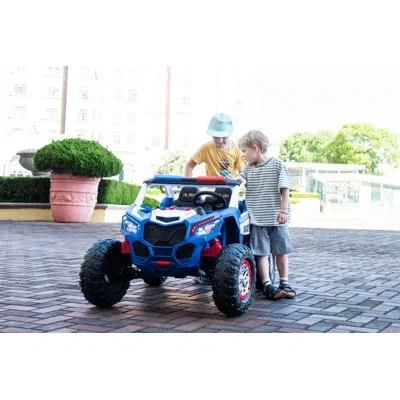 Freddo 24 Volt 2 Seater All-terrain Vehicles Battery Powered Ride On Toy With Remote Control In Blue