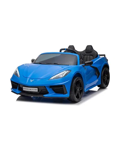 Freddo 24v Chevrolet Corvette C8 2-seater Ride On Car - Age 3-9 Years In Blue