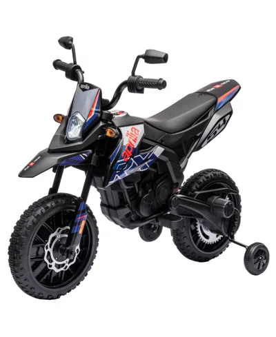 Freddo Kids' Aprilia 12v 1-seater Motorcycle Ride-on In Black