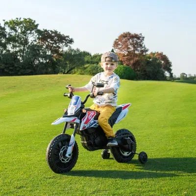 Freddo Battery Powered Ride On Motorcycle In White