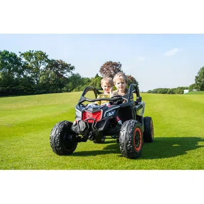 Freddo Battery Powered Ride On Utv In Khaki