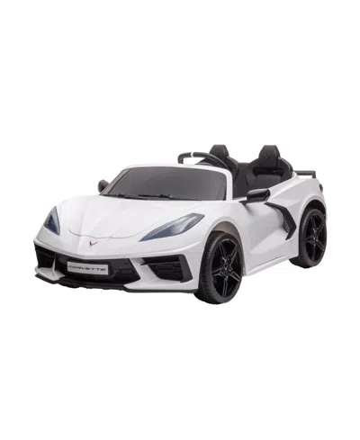 Freddo Chevrolet Corvette C8 24v Ride On In White