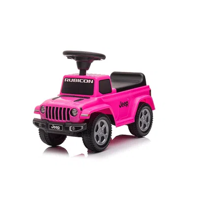 Freddo Jeep Rubicon 1-seater Push Car For Kids - 1-3 Age In Pink