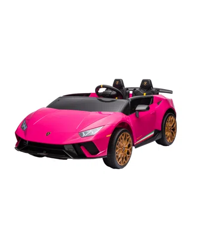 Freddo Lamborghini Huracan 24v 2-seater Ride-on In Pink