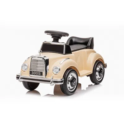 Freddo Mercedes Benz 300s Mini 6v 1-seater Ride On For Kids - Ages 3 To 6 Years In Neutral