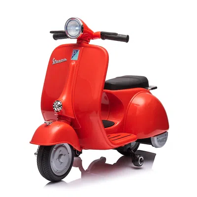 Freddo Vespa 12v 1-seater Ride On Bike For Kids In Red