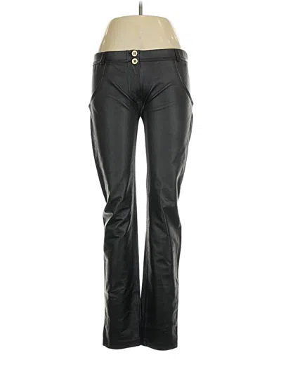 Pre-owned Freddy Faux Leather Pants In Black