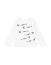 Freddy Toddler Girl T-shirt White Size 4 Cotton, Elastane In White