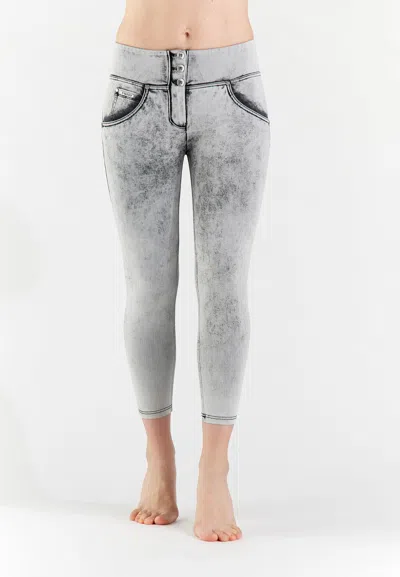 Freddy Trousers Grey In Grigio Neri E Grigi