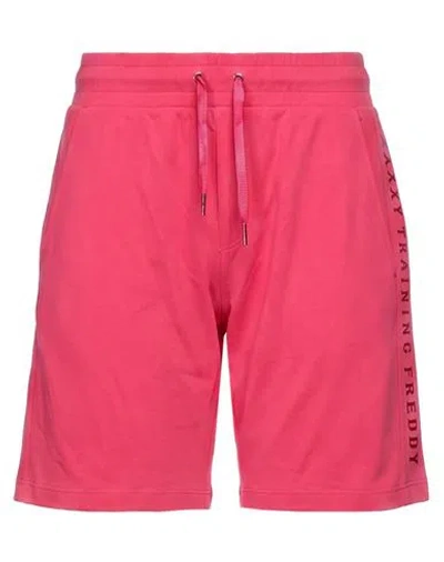 Freddy Woman Shorts & Bermuda Shorts Fuchsia Size Xl Cotton, Elastane In Pink