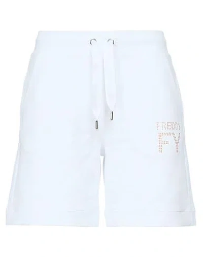 Freddy Woman Shorts & Bermuda Shorts White Size Xl Modal, Cotton, Elastane In Animal Print