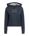 FREDDY FREDDY WOMAN SWEATSHIRT MIDNIGHT BLUE SIZE XL COTTON, ELASTANE