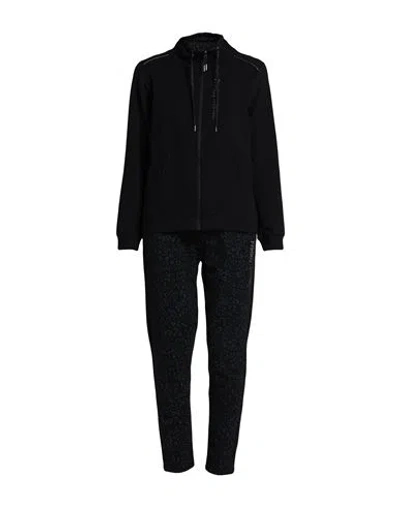 Freddy Woman Tracksuit Black Size L Cotton, Elastane