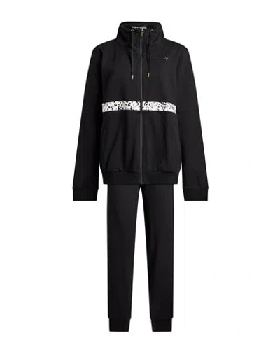 Freddy Woman Tracksuit Black Size Xxl Cotton, Elastane