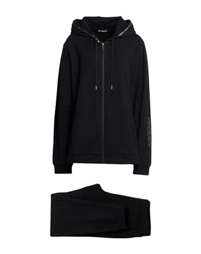 Freddy Woman Tracksuit Black Size Xxl Cotton, Elastane In Multi