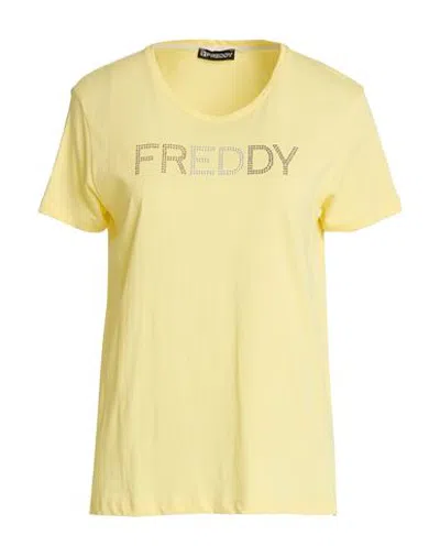 Freddy Woman T-shirt Yellow Size Xl Cotton