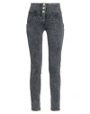 Freddy Wr.up® Freddy Wr. Up Woman Pants Charcoal Size Xs Organic Cotton, Recycled Elastane, Recycled Metal In Grey