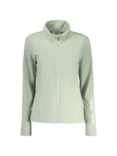 Freddy Zip-up High-neck Sweatshirt In Green