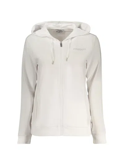 Freddy Zip-up Logo-print Hoodie In Neutral