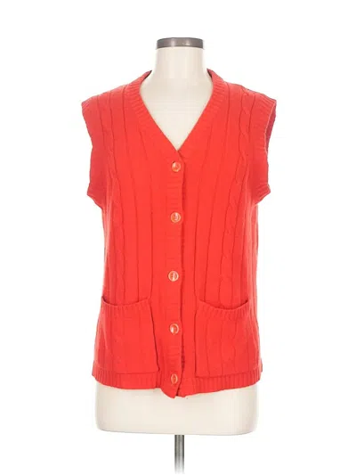 Pre-owned Frederick & Nelson Sweater Vest In Red