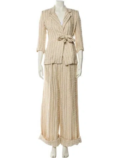 Pre-owned Frederick Anderson Glitter Accents Pant Set