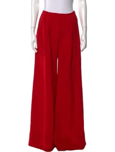 Pre-owned Frederick Anderson Wide Leg Pants In Red