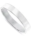 Frederick Goldman Flat Profile Comfort Fit Wedding Band In 14k Gold In White Gold