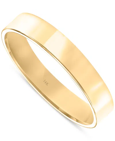 FREDERICK GOLDMAN FLAT PROFILE COMFORT FIT WEDDING BAND IN 14K GOLD